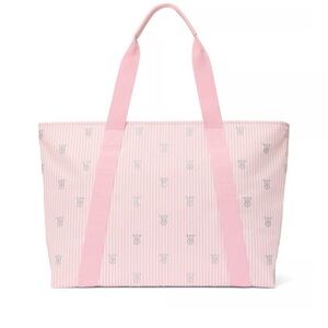 Victoria's Secret Light Pink Striped Tote